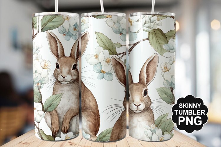 Easter Bunny Tumbler - Easter Day Tumbler PNG Design