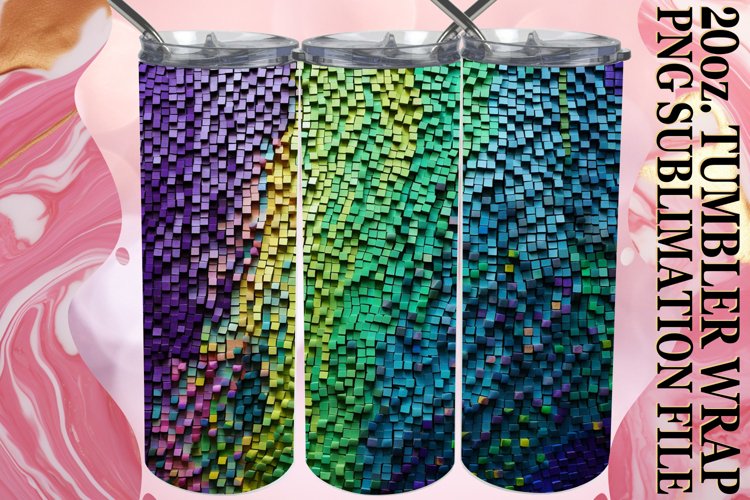 Playful Patterned 20oz Tumbler example image 1