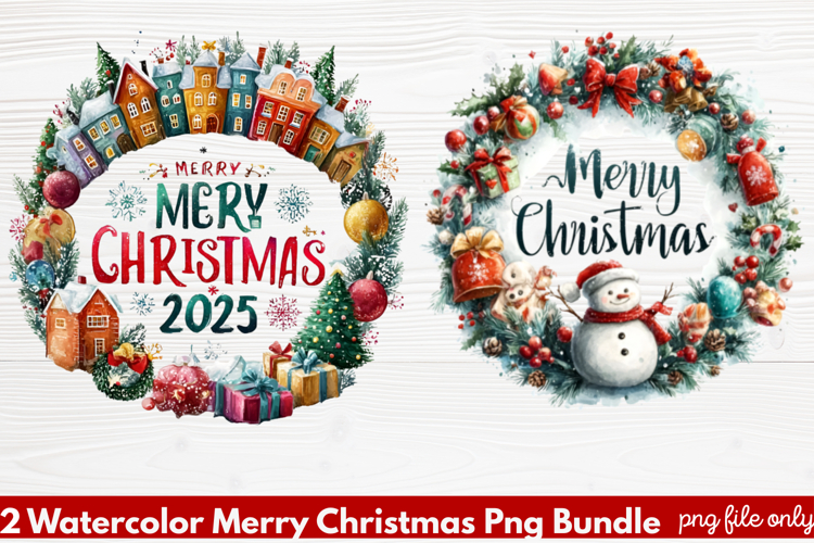 Christmas Watercolor Clipart Image 12