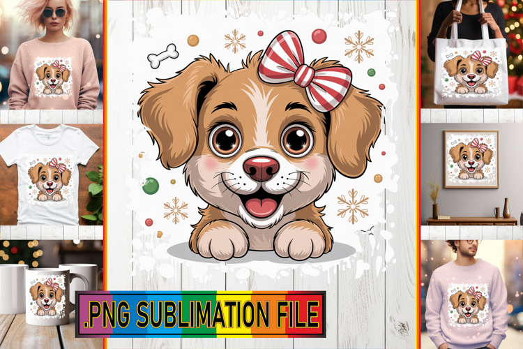 Playful TOTE BAG Sublimation Ideas, Cute Christmas