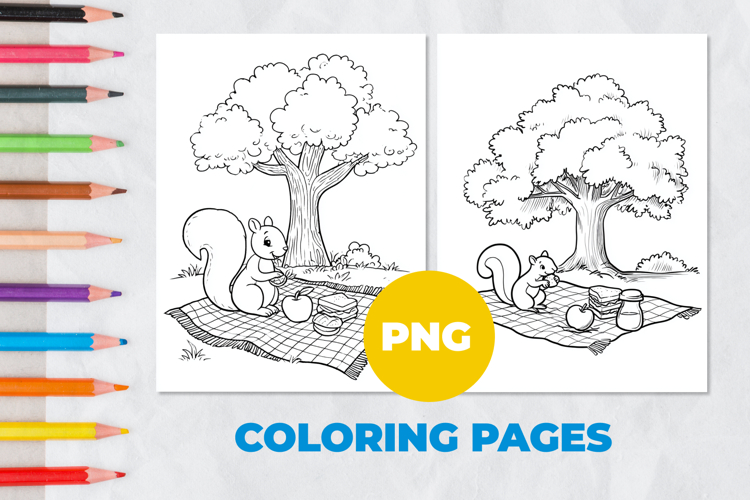 Picnic Coloring Pages
