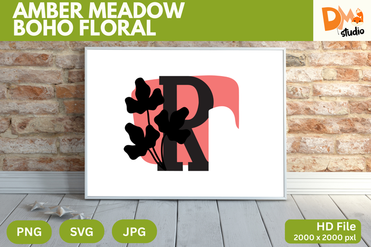 Boho Floral Svg Image 19