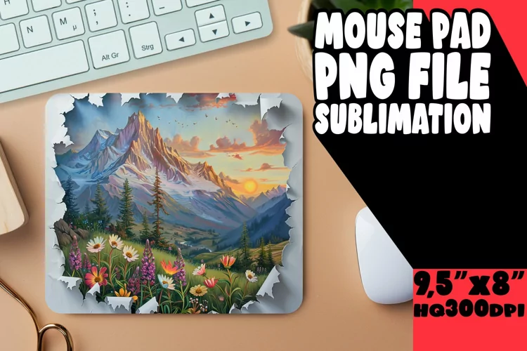 Bamboo Grove 3D Mousepad Sublimation