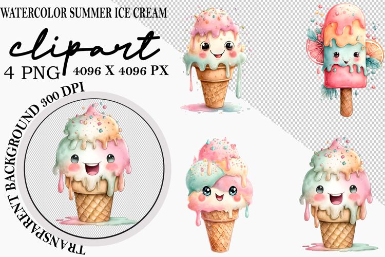 Cute Ice Cream Clipart Image 17