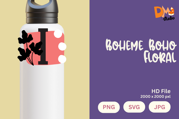 Boho Floral Svg