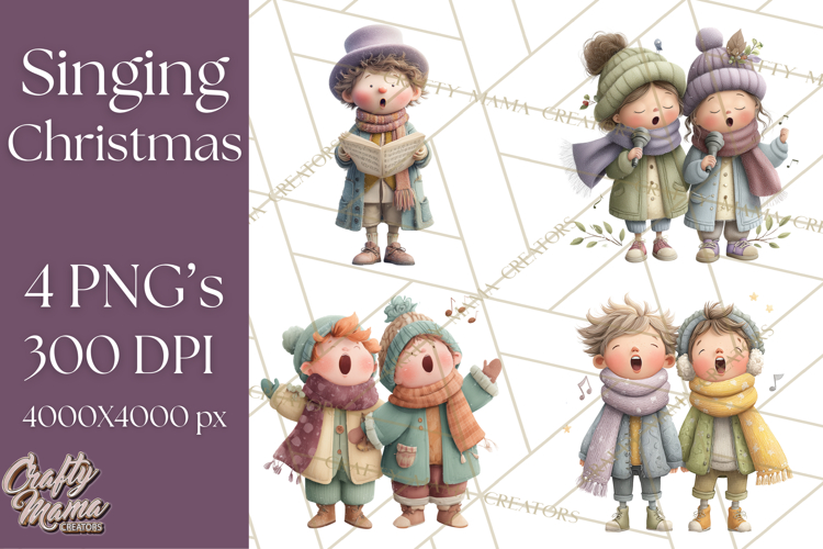 Christmas Carolers Clipart Image 10