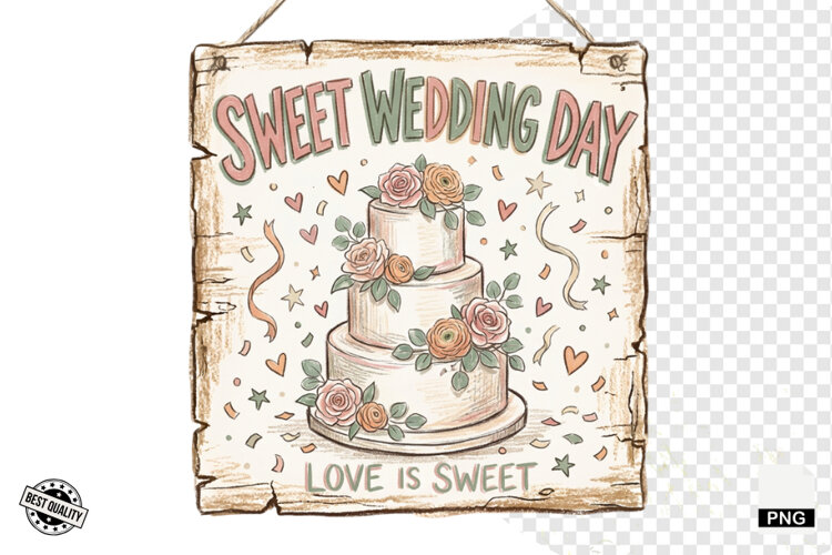 Wedding Day Sign PNG example image 1