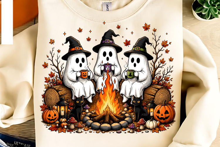 Trending Halloween PNG, Spooky Season PNG, Campfire PNG