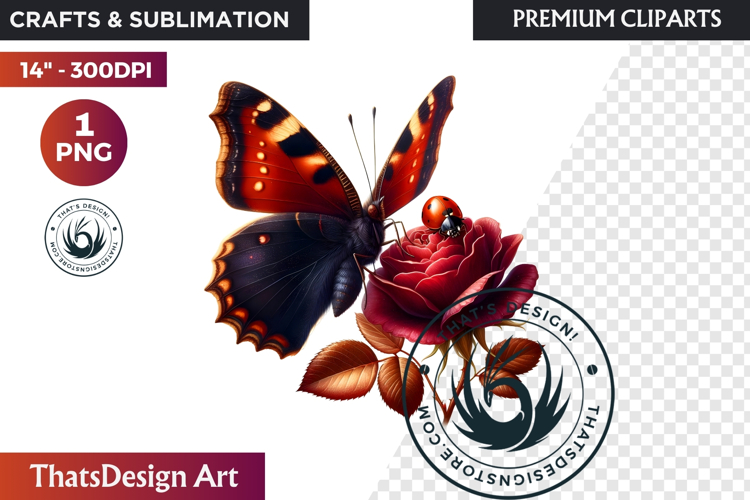 Monarch Butterfly Clipart Image 10