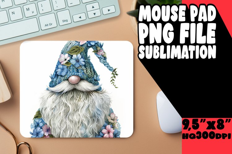 Whimsical Gnome Watercolor Mouse Pad Assortment