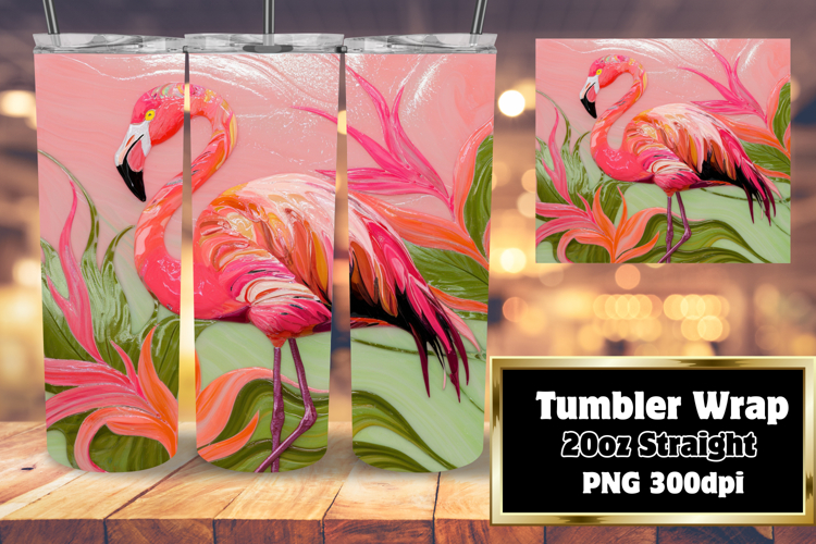 CLASSY 20oz Tumbler Design for Gifts , Flamingo