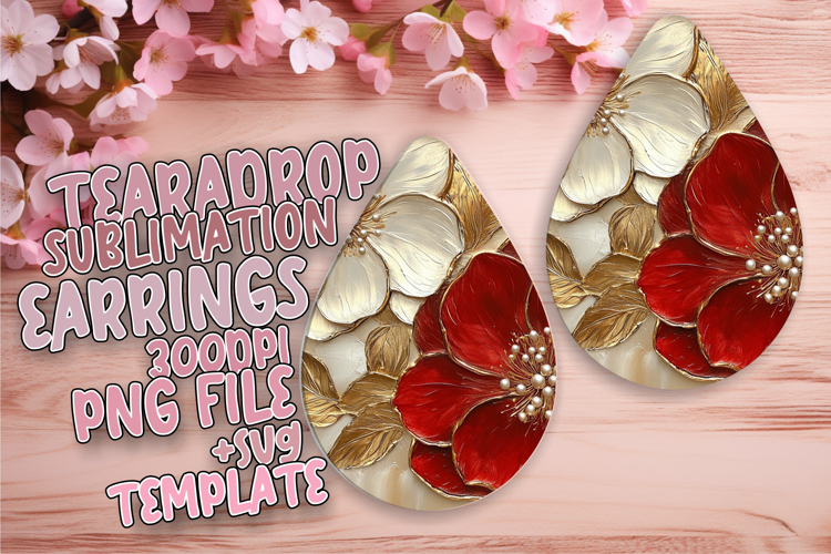 Whimsical Teardrop Design for DIY , 3D Flower
