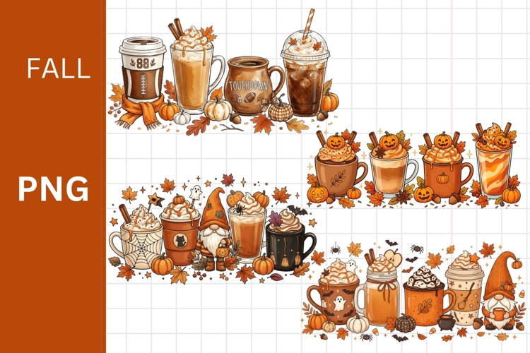 Fall PNG, Autumn PNG, Fall drinks PNG