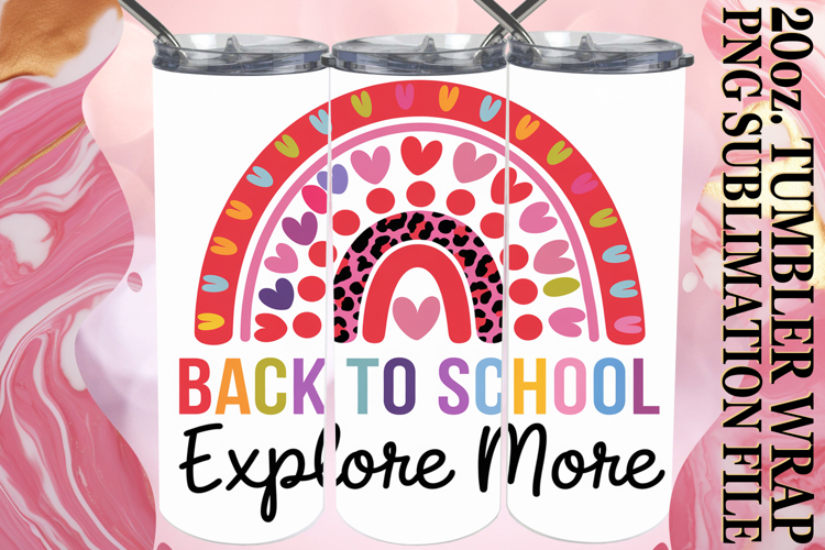 Dreamy vibes 20oz tumbler wrap, Back To School