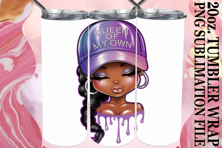ENCHANTED MEMORIES 20oz TUMBLER WRAP, Black Woman