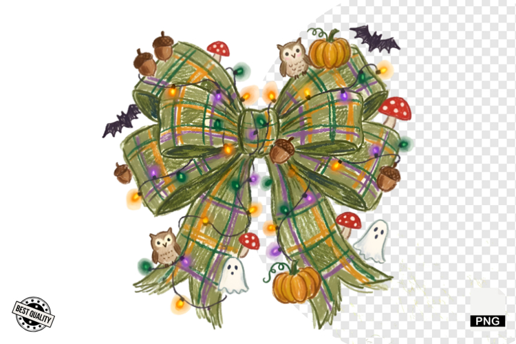 Halloween Bows & Lights Clipart