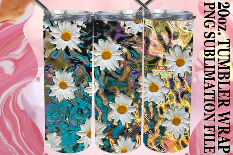 Joyful 3D Flower Sublimation Wrap example image 1