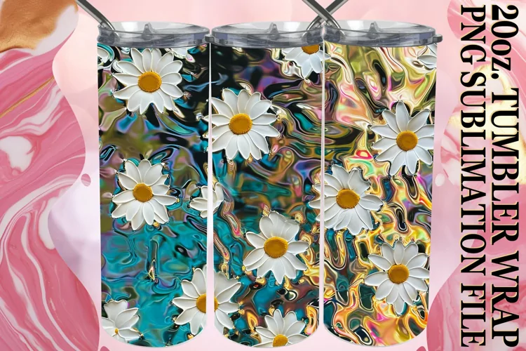 Joyful 3D Flower Sublimation Wrap