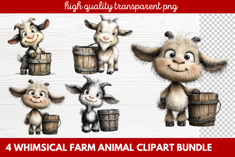 Farmhouse Animals Clipart Image 13
