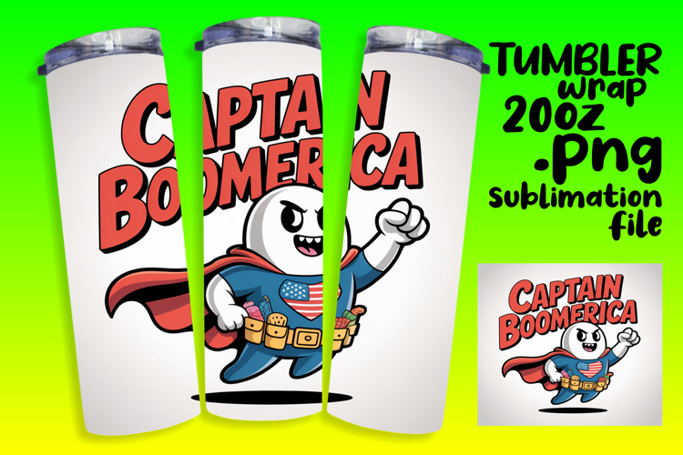 VIBRANT Sublimation Tumbler Design , Funny Ghost