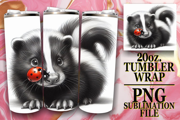 Happy hearts 20oz tumbler wrap, Cute Animals