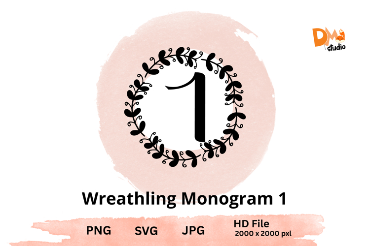 Wreath Monogram SVGs Image 6