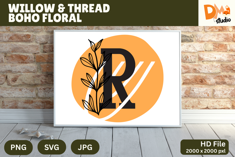 Floral Letter Svg Image 16