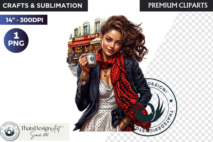 French Girl Clipart PNG, French woman, I love Paris Clipart