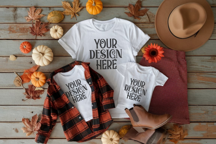 Christmas Family Matching Group T-Shirt Mockup