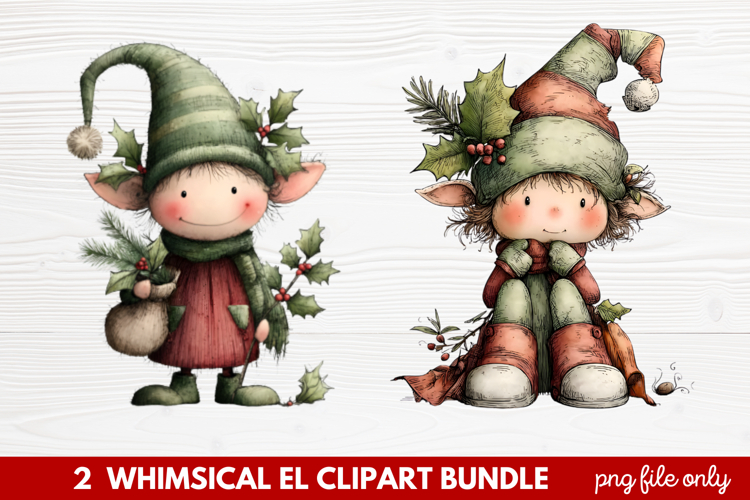 Cute Elf Clipart Image 16
