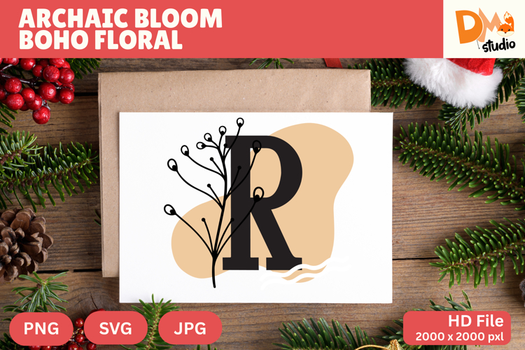 Floral Letter Svg Image 10