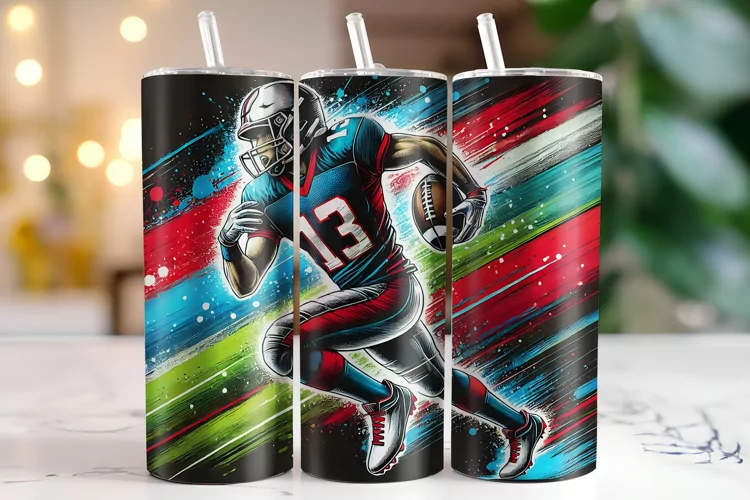 Football Tumbler Wrap | Sublimation | Tumblers