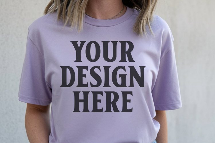 Comfort Colors 1717 Orchid T-Shirt mockup , CC 1717