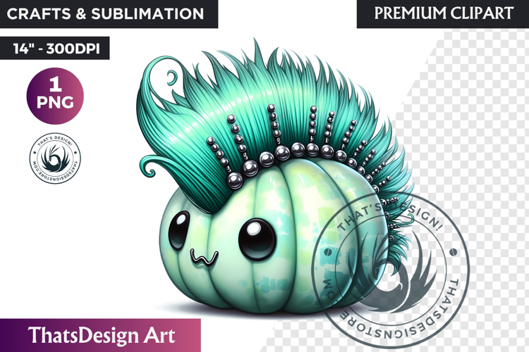 Pastel Goth Halloween Pumpkin PNG, kawaii pink halloween