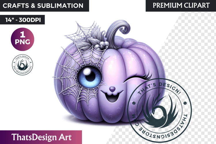 Pastel Goth Halloween Pumpkin PNG, kawaii pink halloween