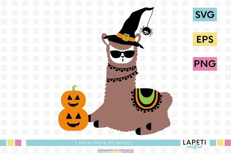 Halloween llama SVG, funny llama vector download, alpaca png example image 1