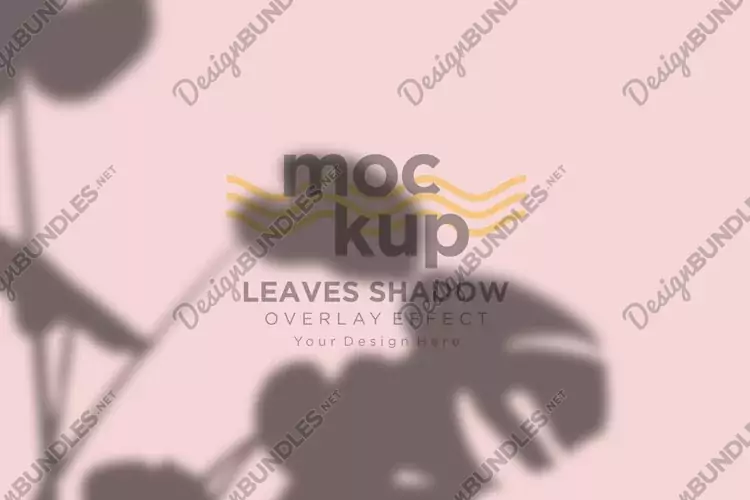Leaves Shadow Overlay Effect Mockup