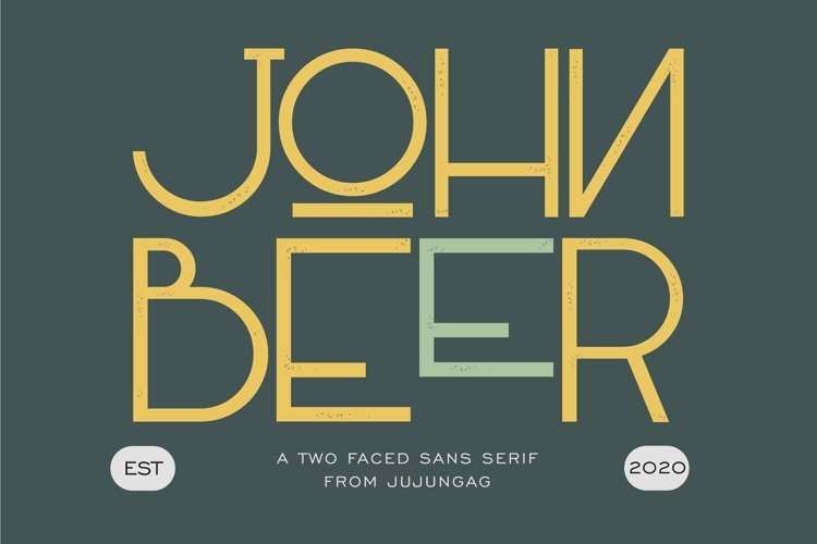 John Beer Two Faced Sans Serif example image 1