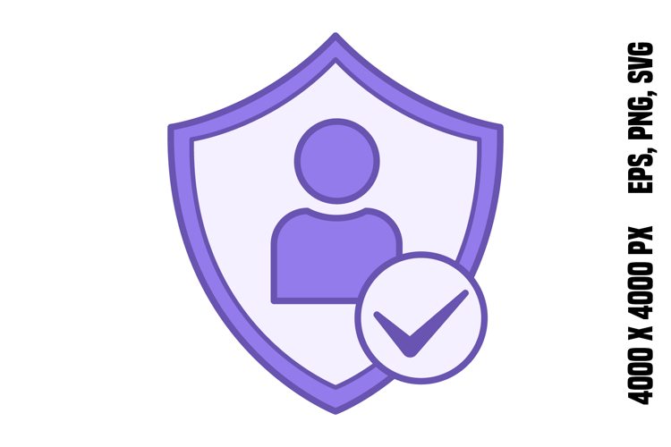 Colored User Protection Icon