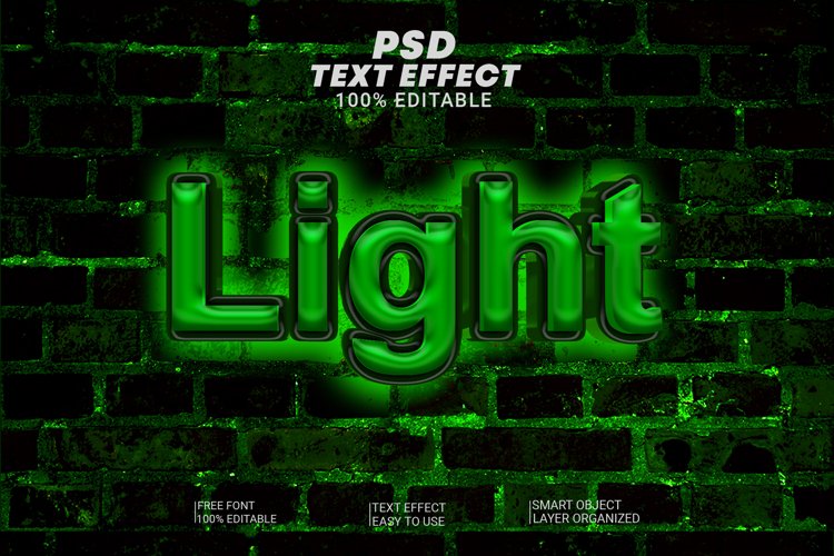 3d Text Effect Style Light example image 1