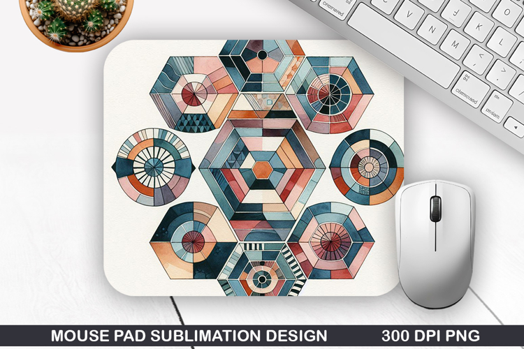 Mouse Pad Sublimation, Spring Mouse Pad PNG Design