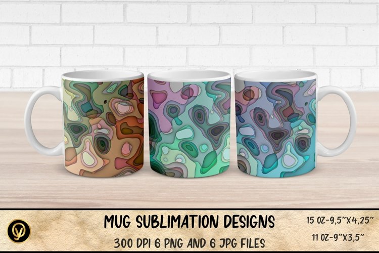 Mug Sublimation Designs , Abstract Sublimation Mug