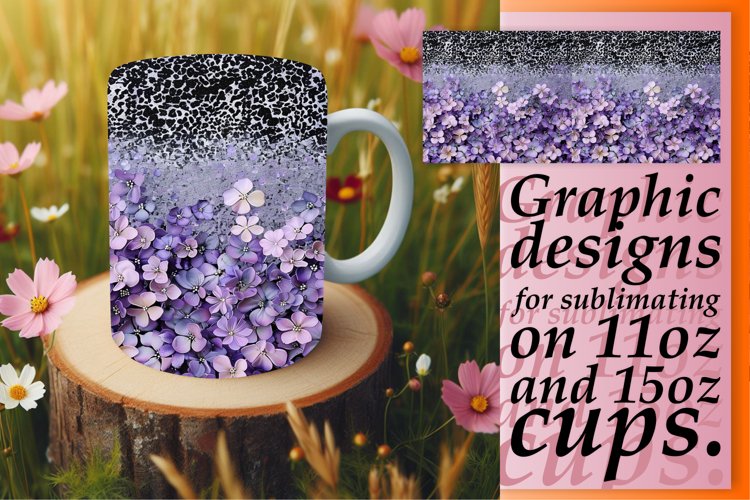 Flower Leopard Print Cup Design