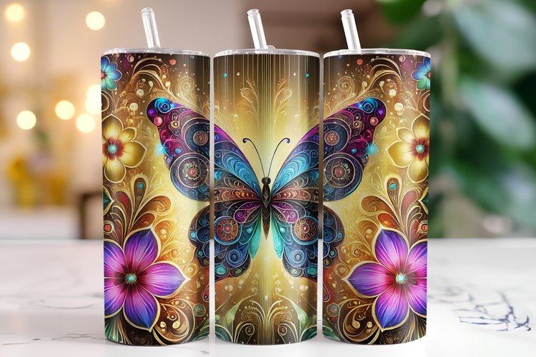 Butterfly Tumbler Wrap | Sublimation | Tumblers