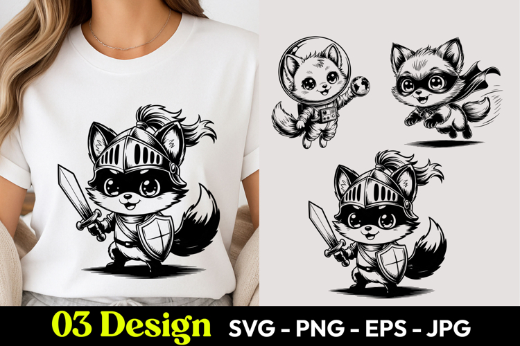 Warrior Fox SVG PNG
