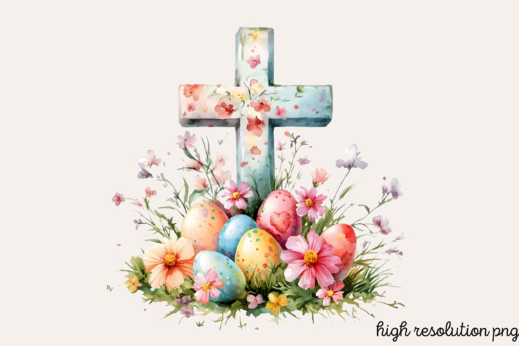 Easter Cross Clipart Image 17