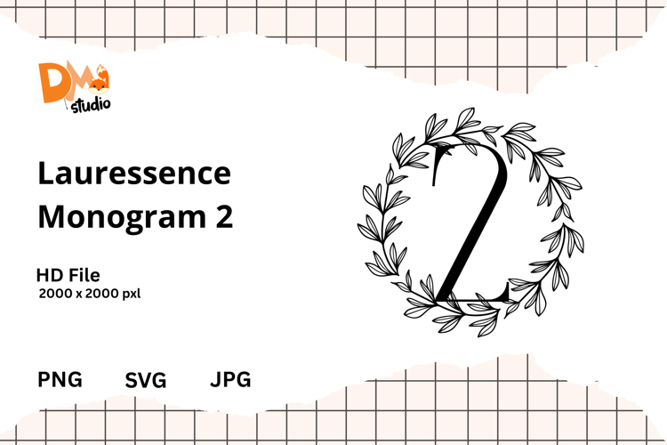 Floral Monogram Letter Svg Image 13