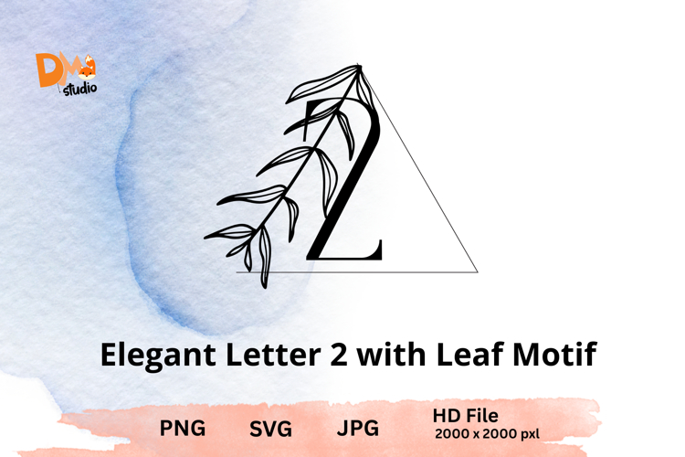 Leaf Monogram Svg Image 24