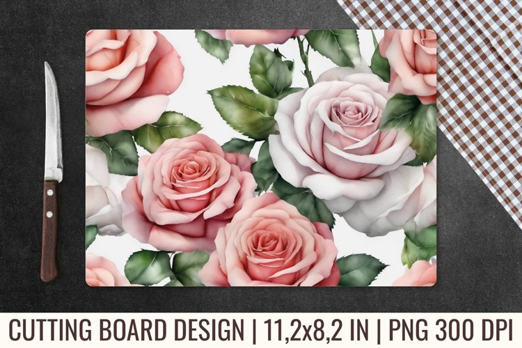 Flower Cutting Board | Kitchen Glass Cutting Board