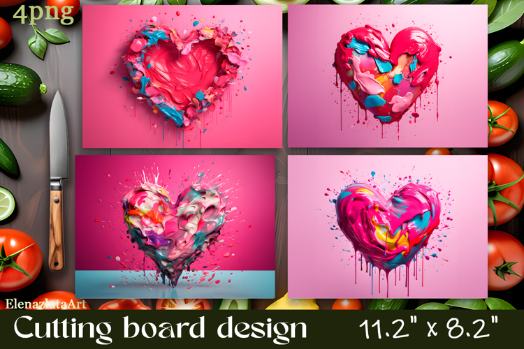 Romantic valentines day Cutting Board Sublimation